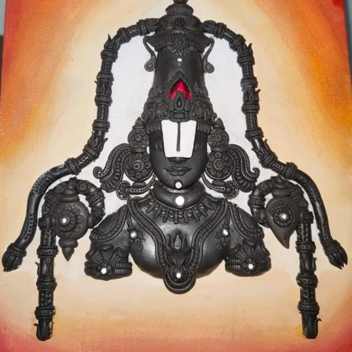 Handmade devotional Balaji idol art