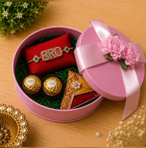 Blush Bloom Bro Rakhi Box